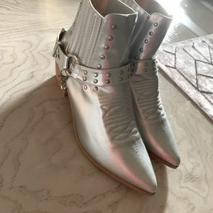 Beautiful silver boots brand new